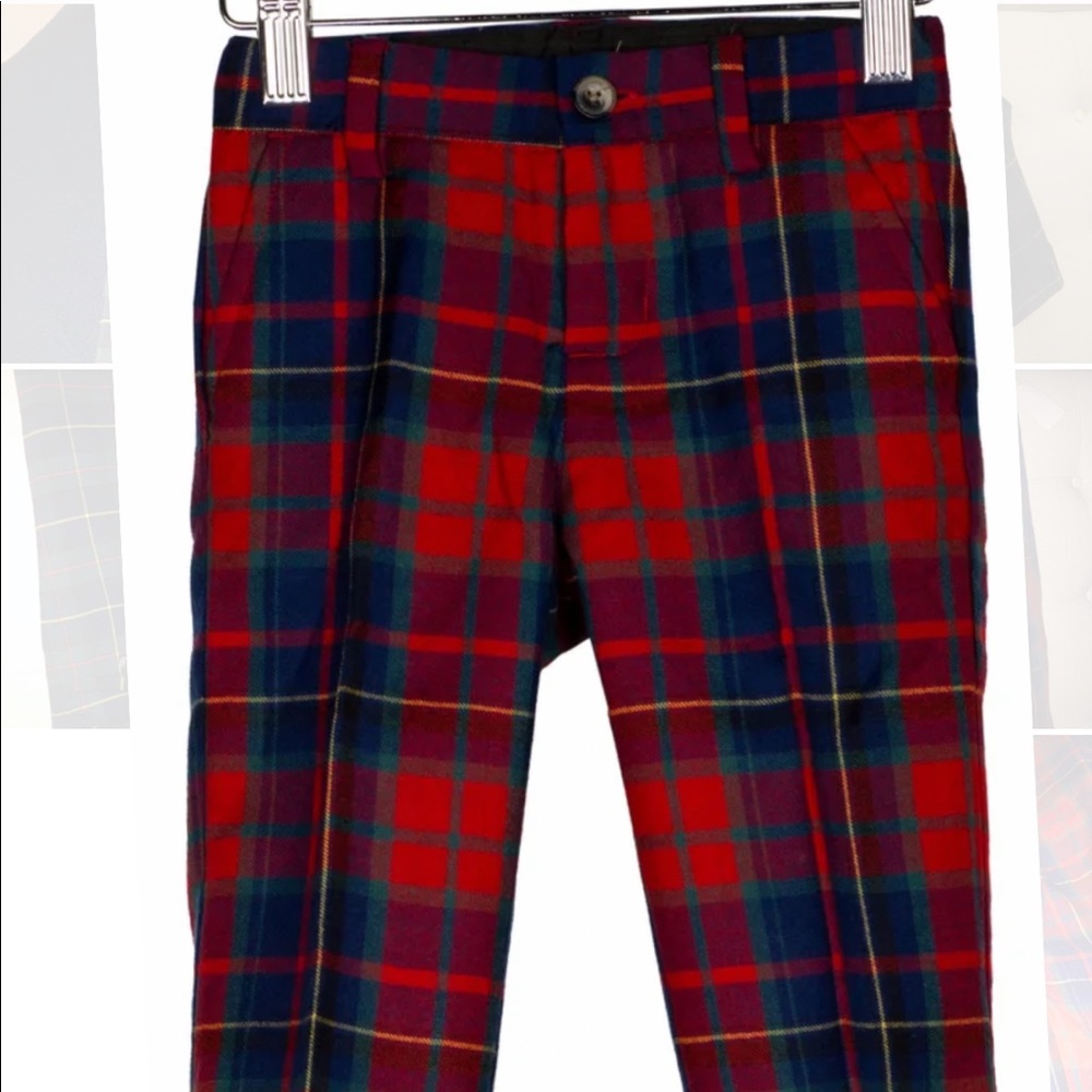Janie and Jack tartan pants